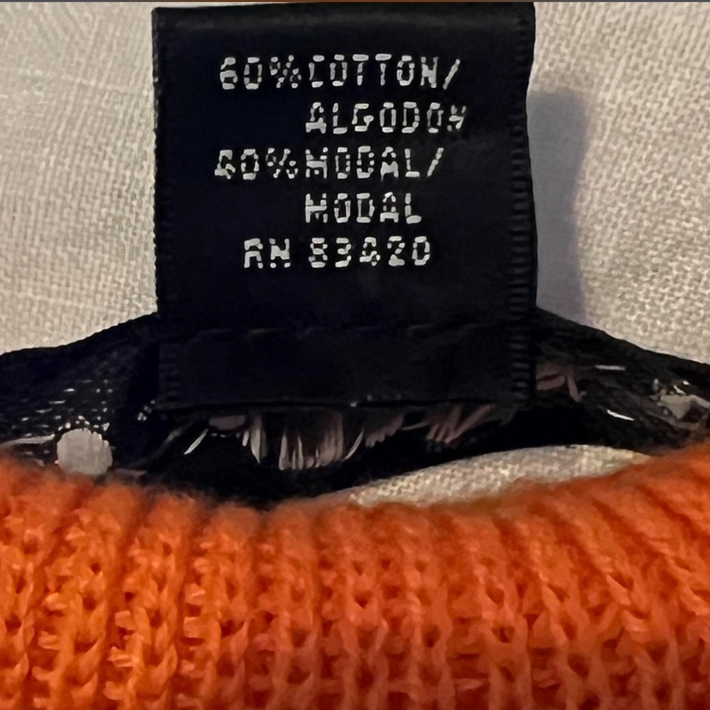 🧡August Silk Orange Knit Tank Top - Picture 4 of 4